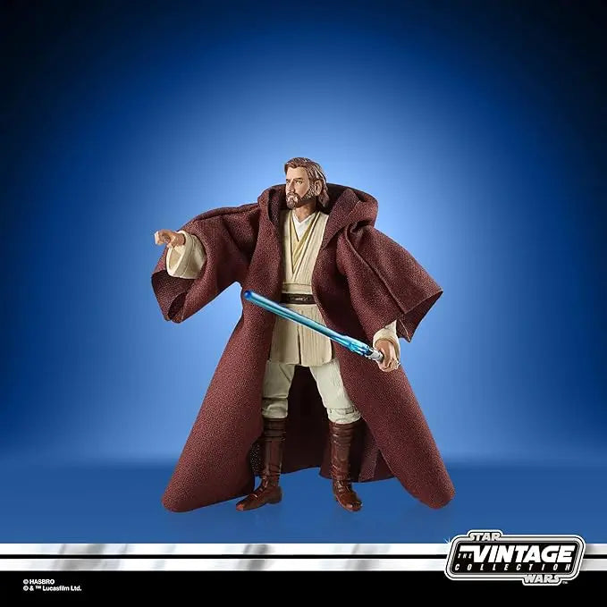 STAR WARS The Vintage Collection OBI-Wan Kenobi Toy VC31, 3.75-Inch-Scale Attack of The Clones Action Figure, Toys Kids 4 and Up - Figurio