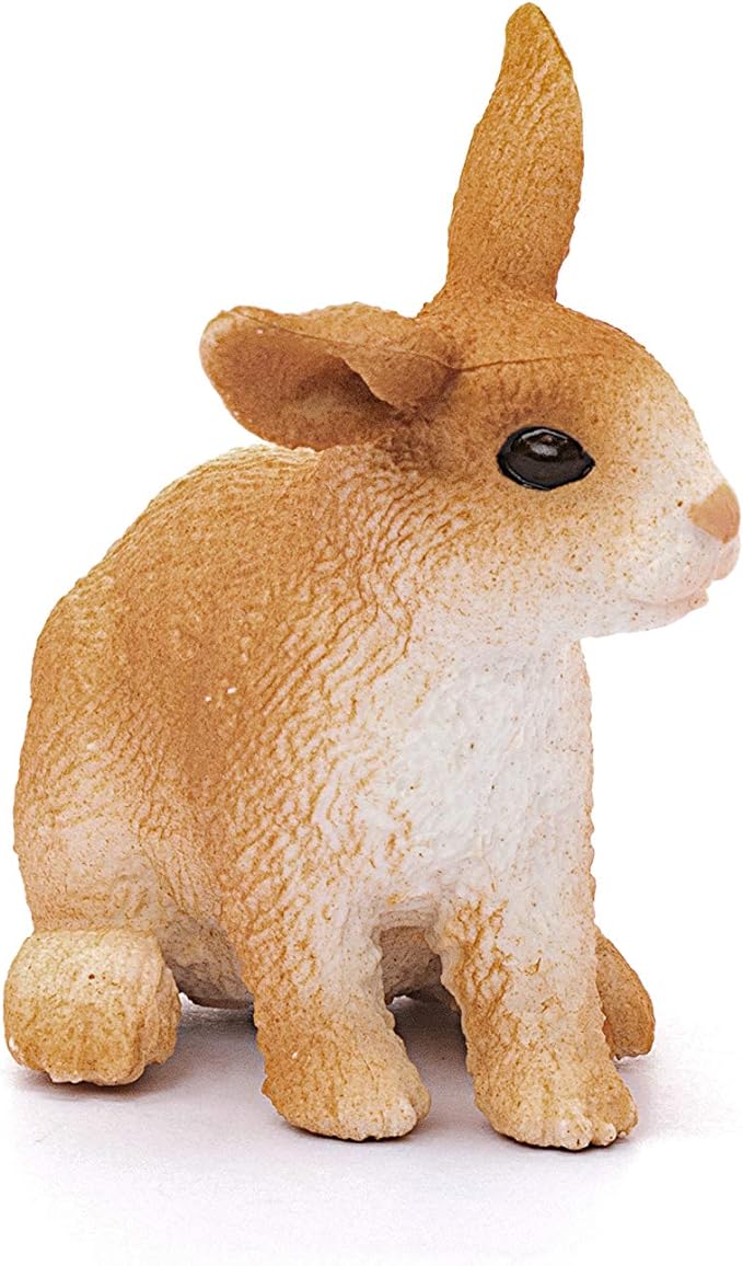 Schleich Farm World, Farm Animal Toys for Boys and Girls Ages 3 and Above, Bunny Rabbit Toy - Figurio