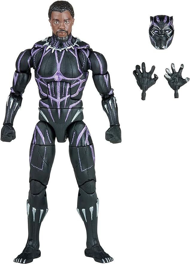 Marvel Legends Series Black Panther Legacy Collection Black Panther 6-inch Action Figure Collectible Toy, 3 Accessories - Figurio