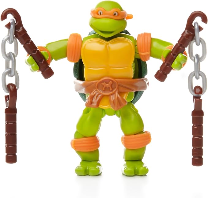 Mega Bloks Teenage Mutant Ninja Turtles Collectors 1987 Classic Michaelangelo Figure - Figurio