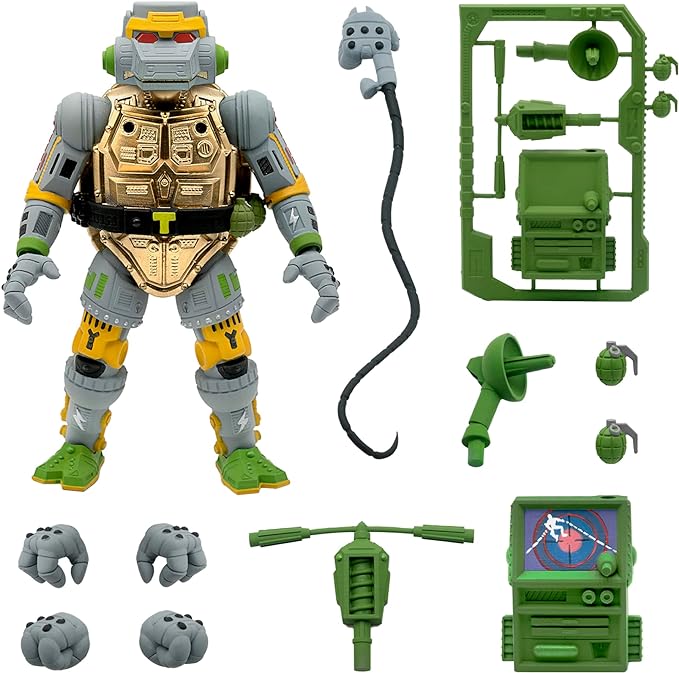 Super7 ULTIMATES! Teenage Mutant Ninja Turtles Metalhead - 7" TMNT Action Figure with Accessories Classic Cartoon Collectibles and Retro Toys - Figurio