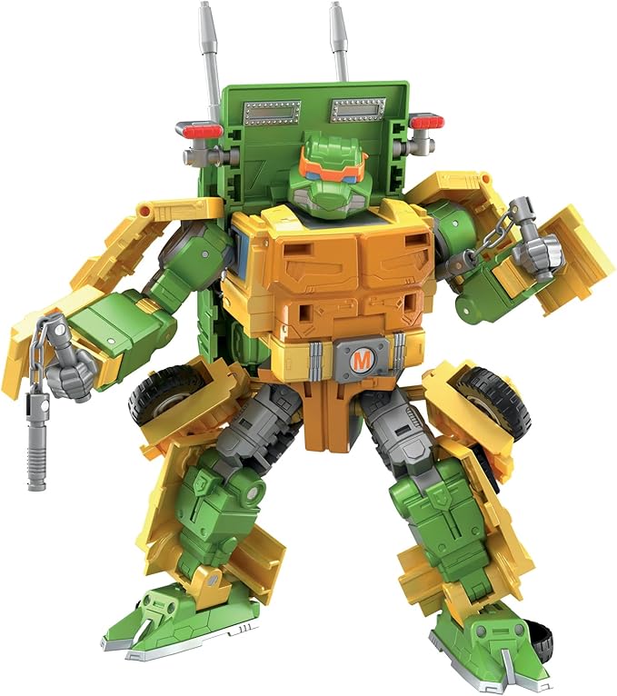 Transformers Collaborative Teenage Mutant Ninja Turtles x Toy Party Wallop, 7-inch Action Figure, 8+ - Figurio