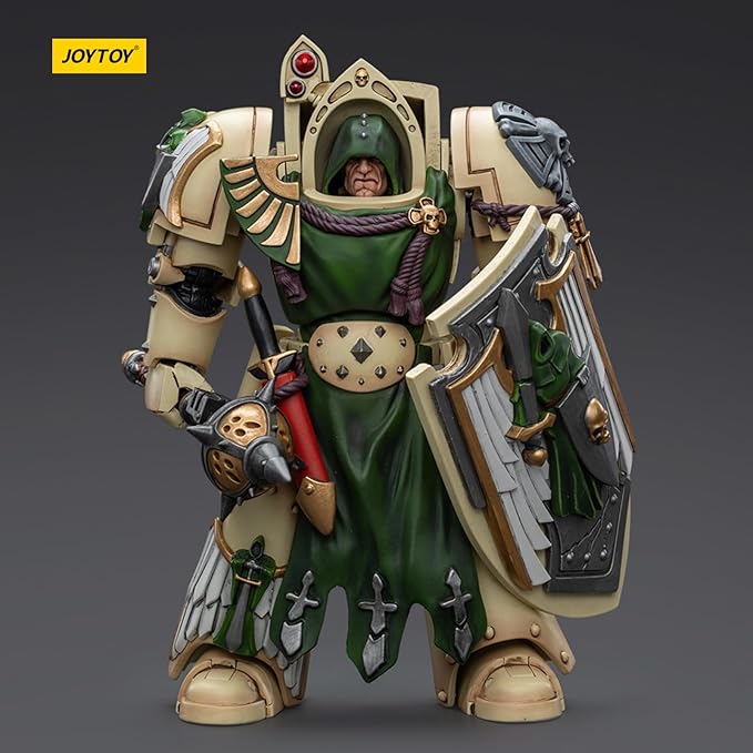 JOYTOY JT9206 40K 1/18 Action Figure Toy, Dark Angels Deathwing Knight with Mace of Absolution 1, 4-inch Gift for Action Figure Lovers & Collectors above - Figurio