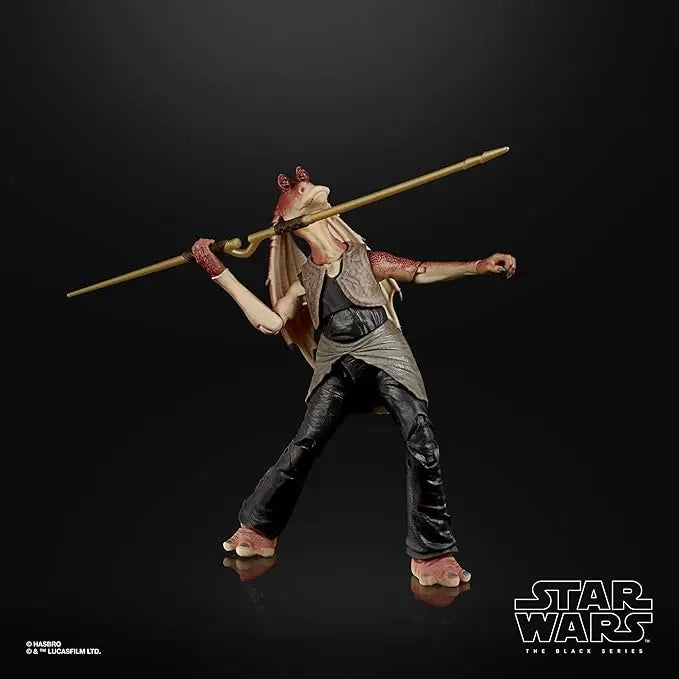 STAR WARS The Black Series Jar Jar Binks 6-Inch-Scale The Phantom Menace Collectible Deluxe Action Figure, Kids Ages 4 and Up - Figurio