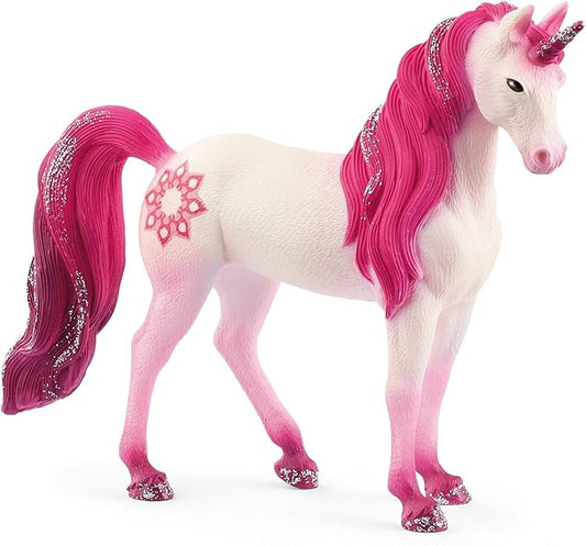 Schleich bayala, Unicorn Toys for Girls and Boys, Mandala Unicorn Mare Unicorn Figurine, Pink, Ages 5+ - Figurio