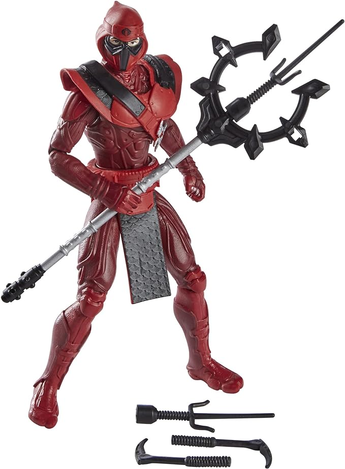 G.I. Joe Snake Eyes Origins Red Ninja Action Figure Collectible Toy with Action Feature and Accessories, Toys for Kids Ages 4 and Up - Figurio