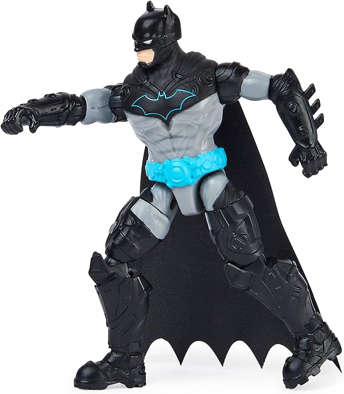 Batman 4-inch Bat-Tech Batman and King Shark Action Figures with 6 Mystery Accessories, for Kids Aged 3 and up - Figurio