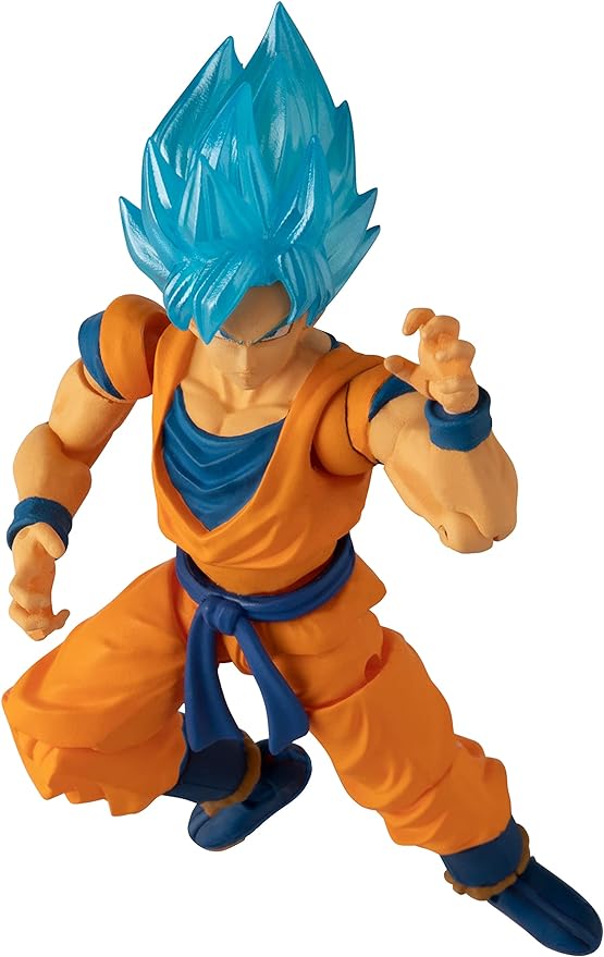 Bandai Namco - Dragon Ball Super - Super Saiyan Blue Goku, Dragon Ball Evolve 5" Action Figure - Figurio