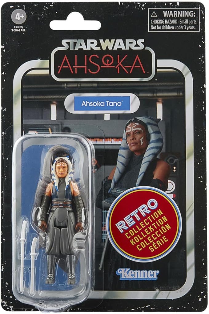 STAR WARS Retro Collection Ahsoka Tano, Ahsoka 3.75-Inch Collectible Action Figures, Ages 4 and Up - Figurio