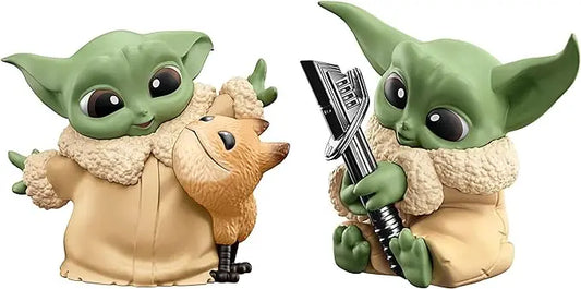 STAR WARS The Bounty Collection Series 5, 2-Pack Grogu Figures, 2.25-Inch-Scale Loth-Cat Cuddles, Darksaber Discovery, Kids Ages 4 and Up - Figurio