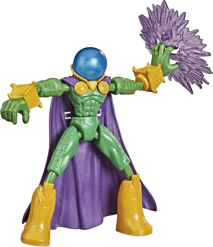 Spider-Man Marvel Bend and Flex Marvel’s Mysterio Action Figure Toy, 6-Inch Flexible Figure, Includes Accessory, for Kids Ages 4 and Up - Figurio