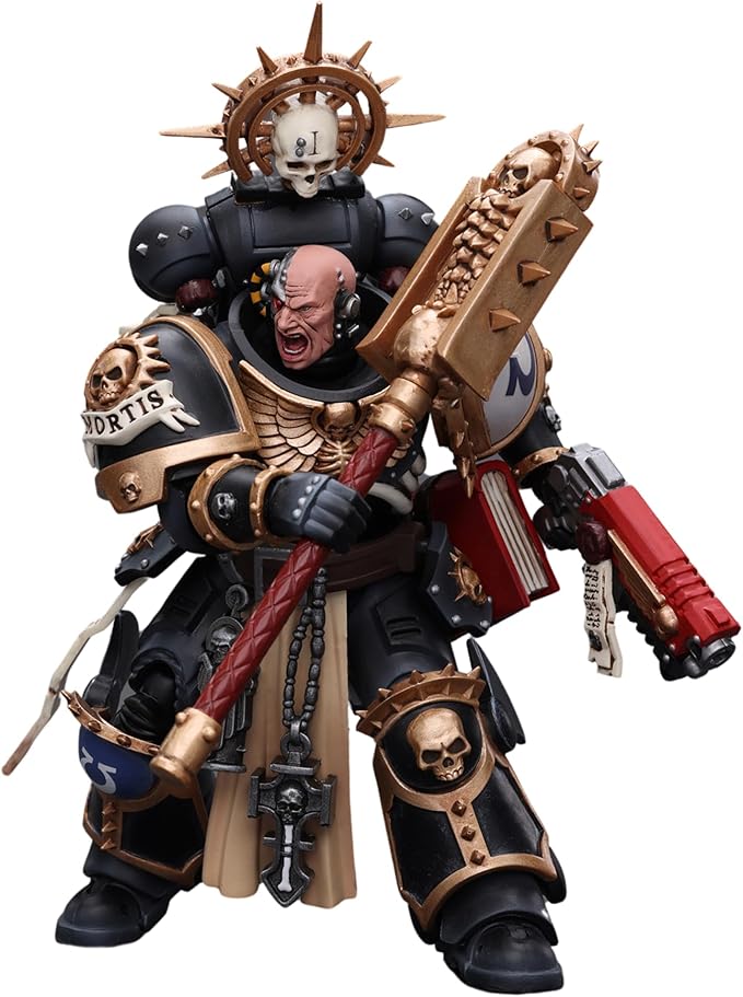 JOYTOY 1/18 Action Figure Warhammer 40K Figure Model Toys Ultramarines Chaplain(Indomitus) collection Model Anime 4.7 Inch - Figurio