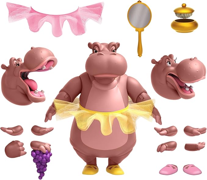 Super7 Ultimates! Disney Fantasia Hyacinth Hippo - 7" Disney Action Figure with Accessories Classic Disney Collectibles and Retro Toys - Figurio