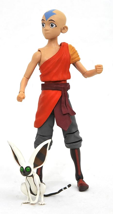 Diamond Select Toys Avatar The Last Airbender: Airbender Aang Action Figure, Multicolor - Figurio