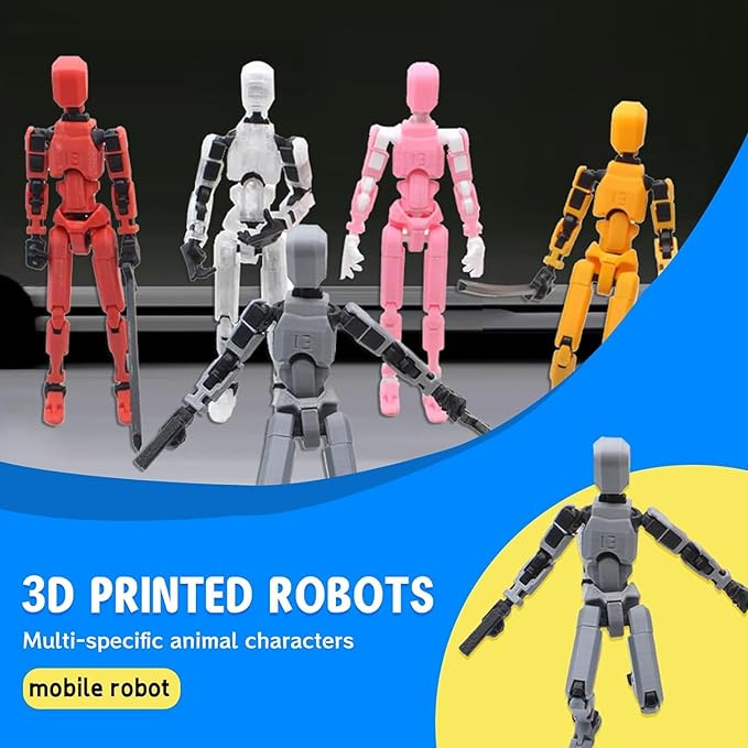 MerryXD Titan 13 Action Figure,Assembly Completed Dummy 13 Action Figure Lucky 13 Action Figure T13 Action Figure 3D Printed Multi-Jointed Movable, Nova 13 Action Figure Toy Pink - Figurio