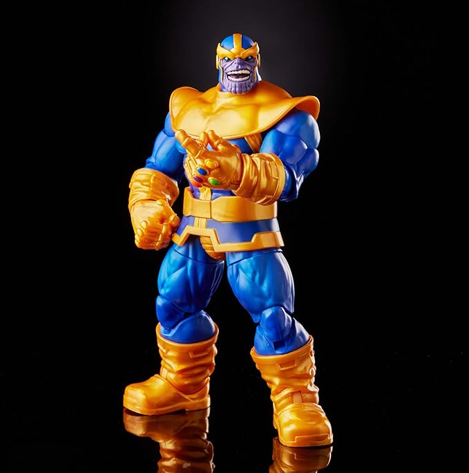 Marvel Hasbro Legends Series 6-inch Collectible Action Figure Thanos Toy, Premium Design and 3 Accessories , Blue - Figurio