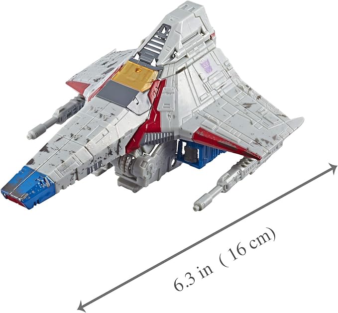 Transformers Toys Generations War for Cybertron Voyager Wfc-S24 Starscream Action Figure - Siege Chapter - Adults & Kids Ages 8 & Up, 7" - Figurio