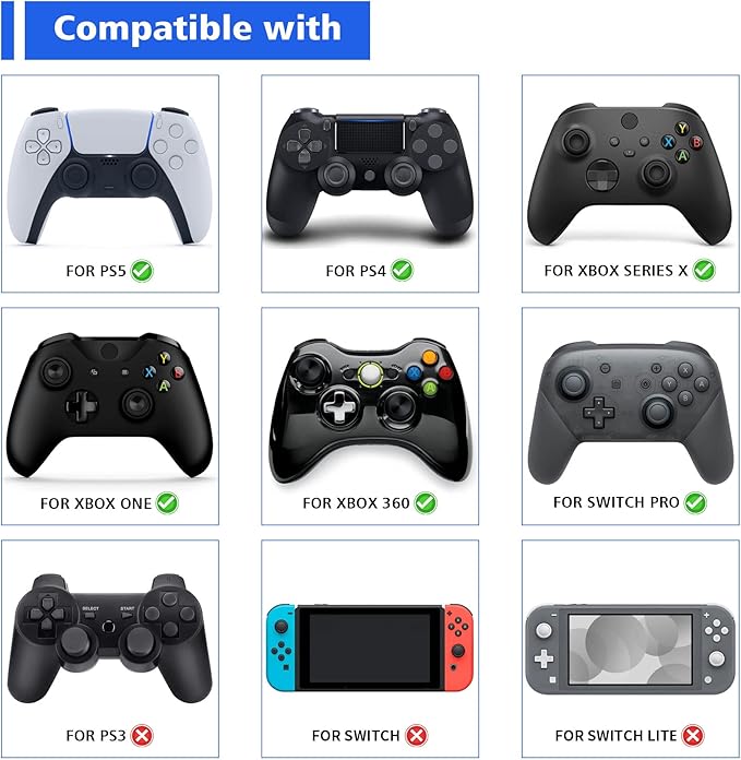 PlayVital Cute Thumb Grip Caps for ps5/4 Controller, Silicone Analog Stick Caps Cover for Xbox Series X/S, Thumbstick Caps for Switch Pro Controller - Chubby Piggy - Figurio