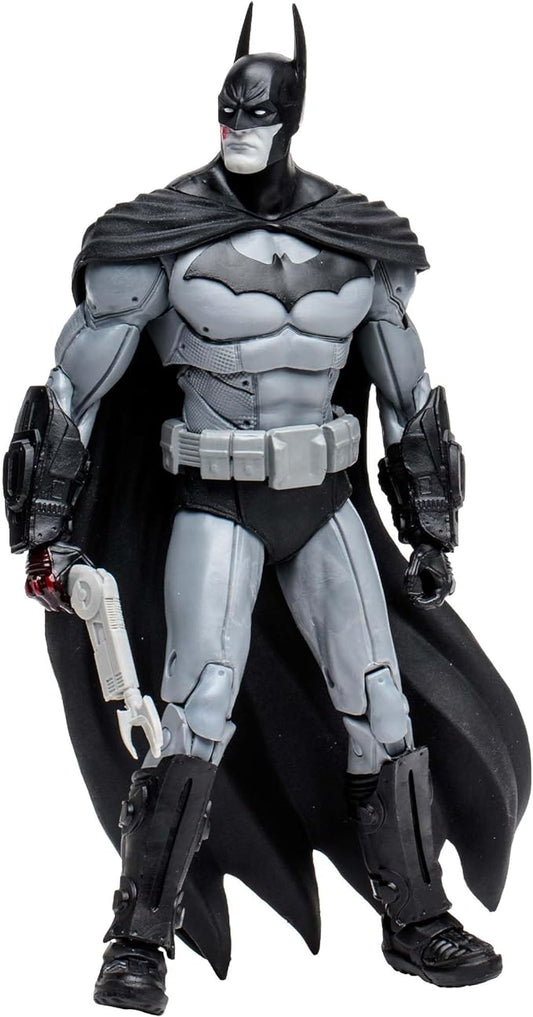 McFarlane Toys - DC Multiverse - Batman: Arkham City - 7" B&W Batman Action Figure - Figurio