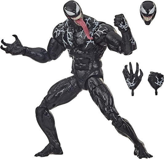 Marvel Hasbro Legends Series Venom 6-inch Collectible Action Figure Venom Toy, Premium Design and 3 Accessories - Figurio