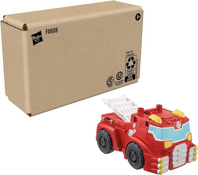 Transformers Playskool Heroes Rescue Bots Academy Team Heatwave The Fire-Bot Converting Toy, 4.5-Inch Action Figure, Ages 3 and Up - Figurio