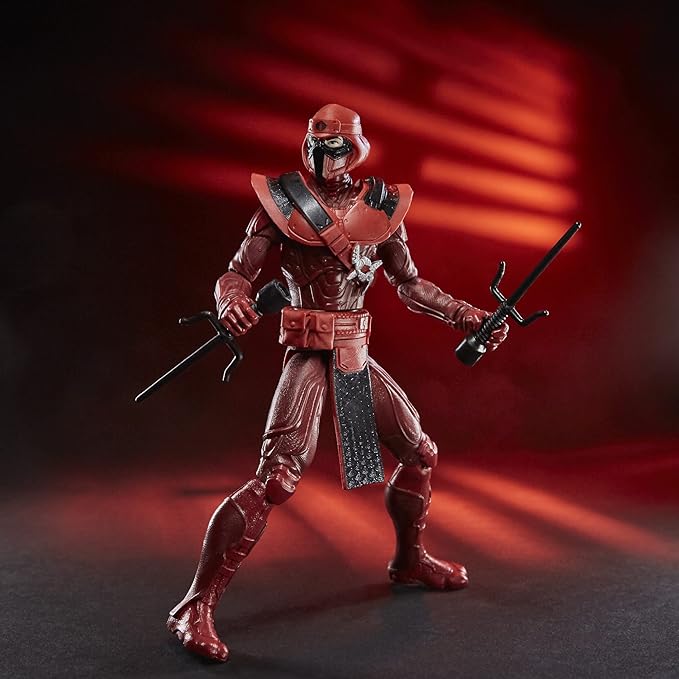 G.I. Joe Snake Eyes Origins Red Ninja Action Figure Collectible Toy with Action Feature and Accessories, Toys for Kids Ages 4 and Up - Figurio