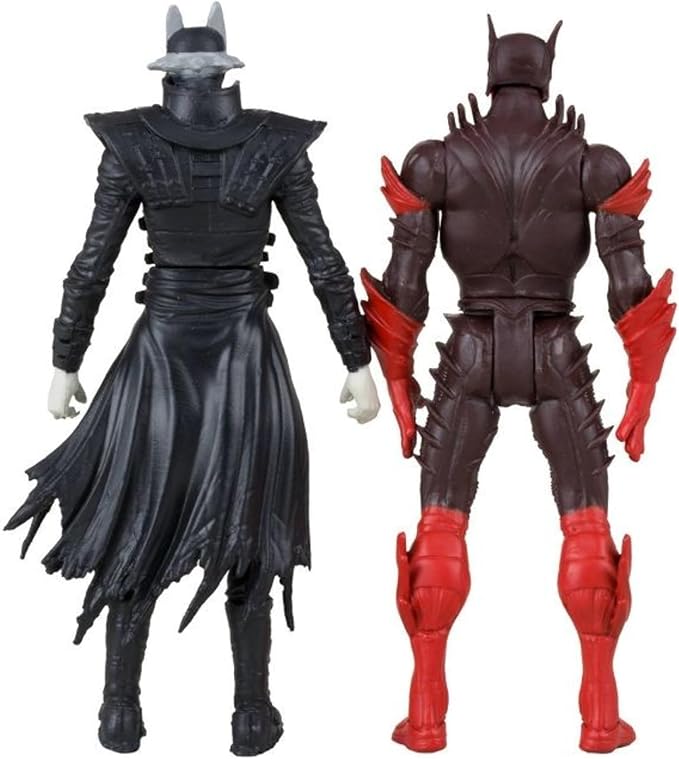 McFarlane Toys - DC Direct Page Punchers 2pk Batman Who Laughs & Red Death 3in Figures with Comic - Figurio