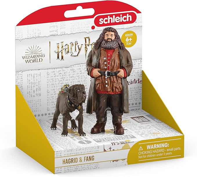 Schleich Wizarding World of Harry Potter 2-Piece Set with Hagrid & Fang Figurines for Kids Ages 6+ - Figurio