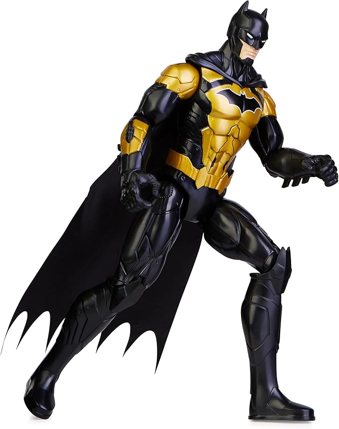 Batman 12-inch Attack Tech Batman Action Figure (Black Suit), Kids Toys for Boys and Girls Ages 3 and up - Figurio