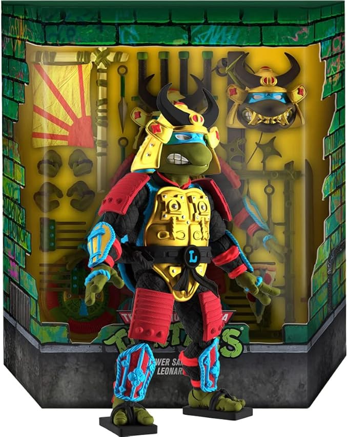 Super7 Sewer Samurai Leonardo T.M.N.T Ultimates Mini Action Figure (81486) - Figurio