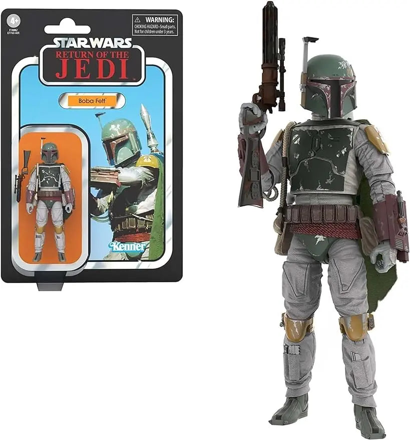 STAR WARS The Vintage Collection Boba Fett Toy, 3.75-Inch-Scale Return of The Jedi Action Figure, Toys for Kids Ages 4 and Up - Figurio