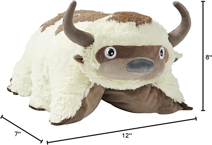 Pillow Pets 16” Appa Stuffed Animal, Nickelodeon Avatar The Last Airbender Plush Toy, white - Figurio