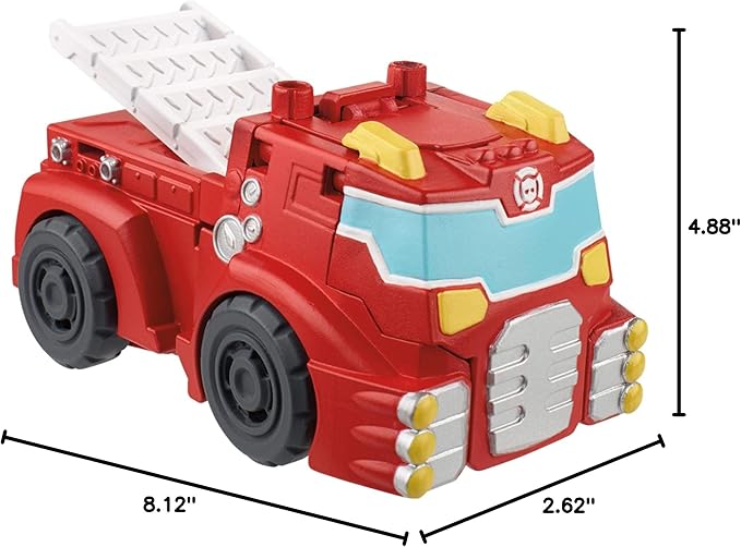 Transformers Playskool Heroes Rescue Bots Academy Team Heatwave The Fire-Bot Converting Toy, 4.5-Inch Action Figure, Ages 3 and Up - Figurio