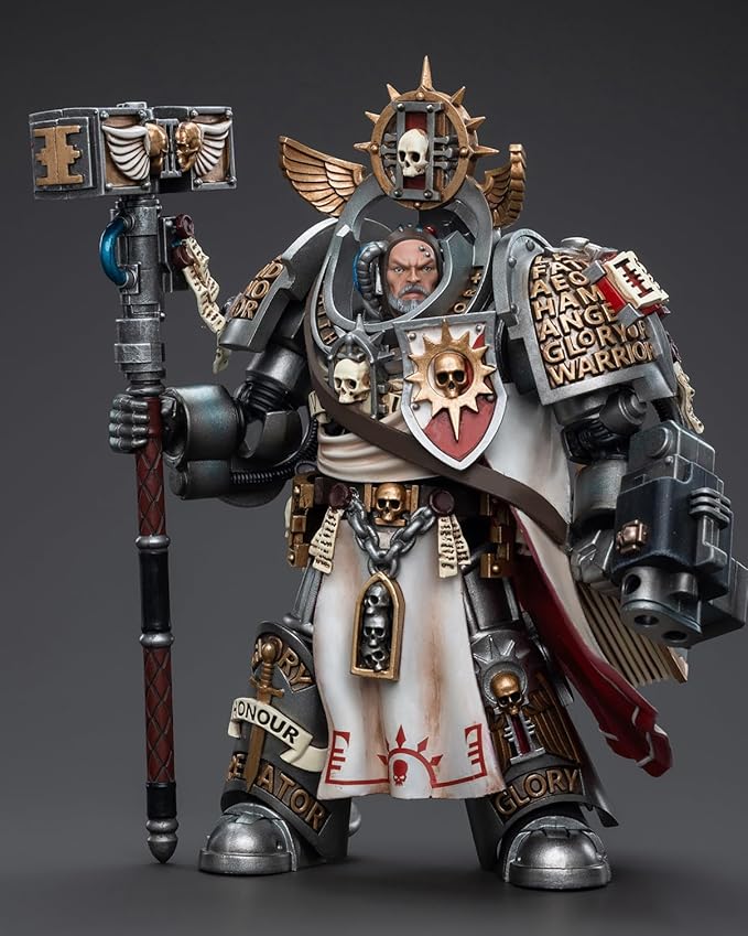 JOYTOY Warhammer 40K 1/18 Action Figures, Grey Knights Grand Master Voldus Perfect for Collectors & Decor, Ideal Gift for Birthdays, Christmas, Character Figure - JT6335 - Figurio