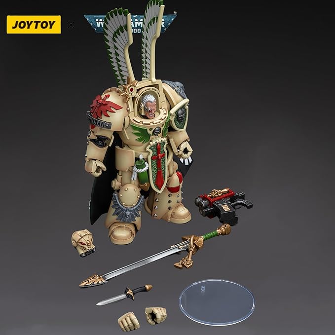 JOYTOY Warhammer 40,000 1/18 Action Figure Dark Angels Deathwing Strikemaster with Power Sword Collection Model Christmas Birthday Gifts - Figurio