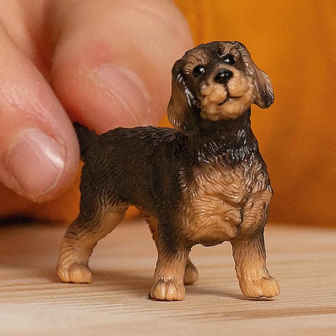 Schleich Farm World New 2024 Farm Animal Toy Wire Haired Dachshund Dog Toy Figurine - Figurio