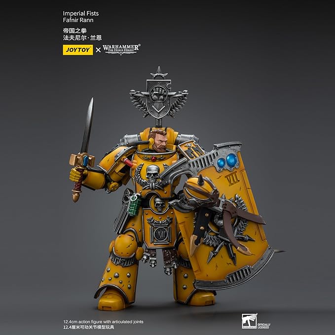 JOYTOY 1/18 Action Figure Warhammer 40,000 Imperial Fists Fafnir Rann 4.96inch Movable Model Collectible Figurine - Figurio