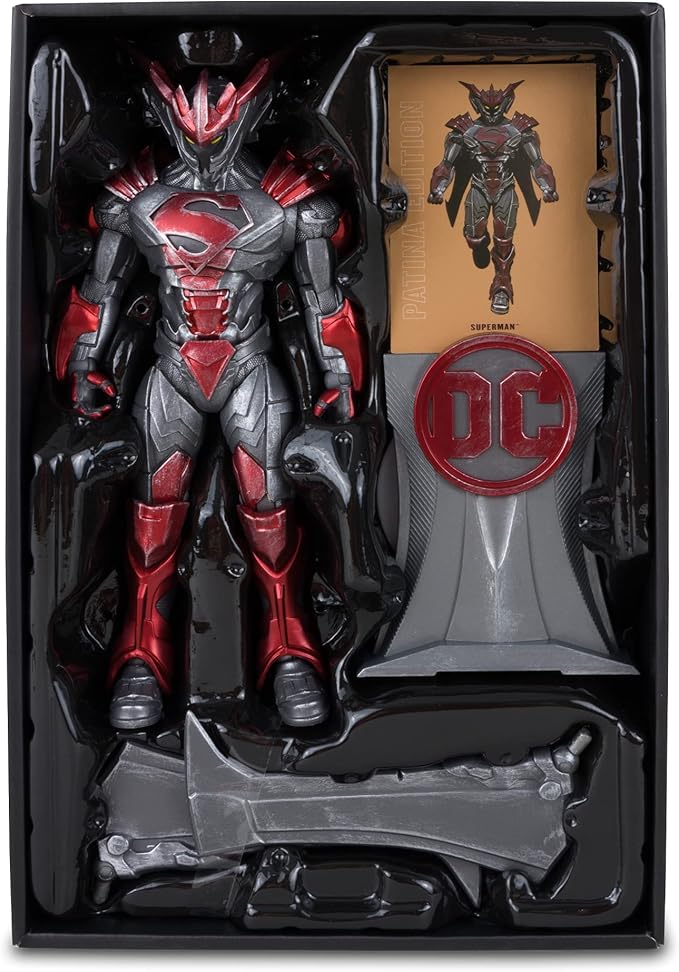 DC Multiverse Superman 7 Inch Action Figure Exclusive - Superman Unchained Armor Patina Edition Gold Label - Figurio