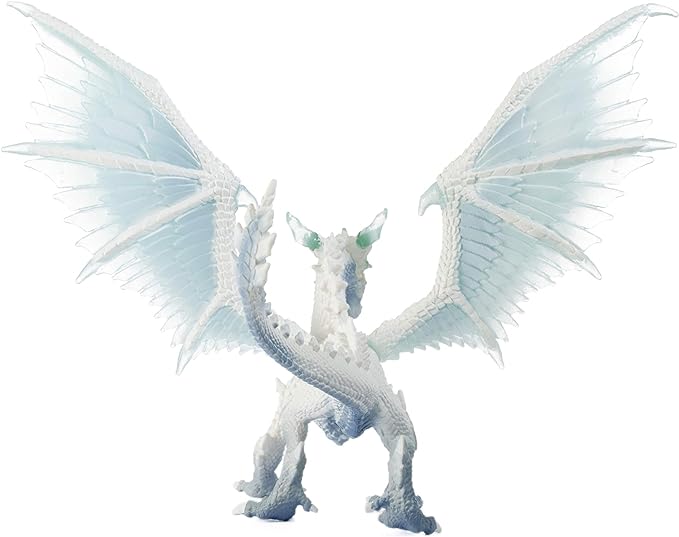 Schleich Eldrador Creatures Ice Dragon Toy Action Figure for Kids Ages 7-12,Blue, White - Figurio