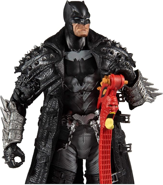 McFarlane Toys - DC Multiverse Dark Nights: Death Metal Batman 7" Action Figure with Build-A 'Darkfather' Parts and Accessories - Figurio