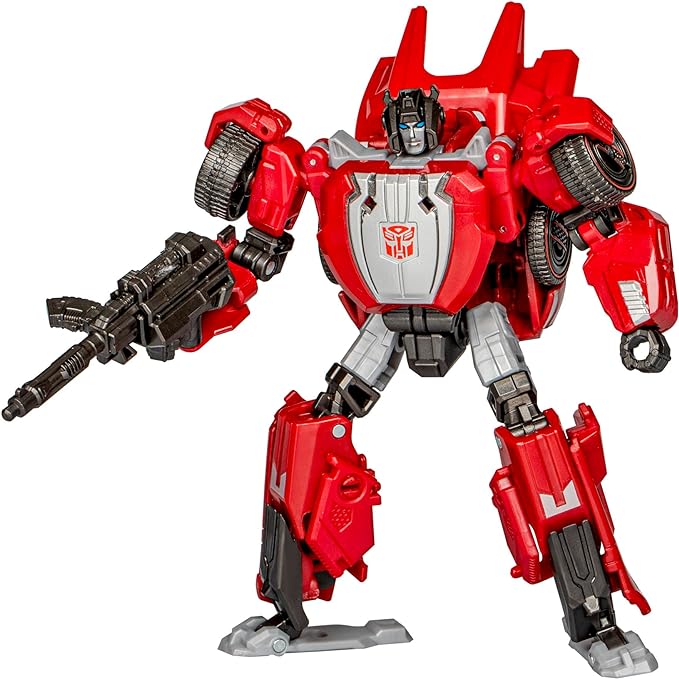 Transformers Toys Studio Series Deluxe War for Cybertron 07 Gamer Edition Sideswipe, 4.5-inch Converting Action Figure, 8+ - Figurio