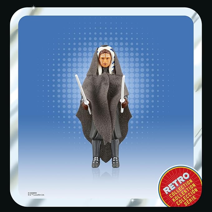 STAR WARS Retro Collection Ahsoka Tano, Ahsoka 3.75-Inch Collectible Action Figures, Ages 4 and Up - Figurio