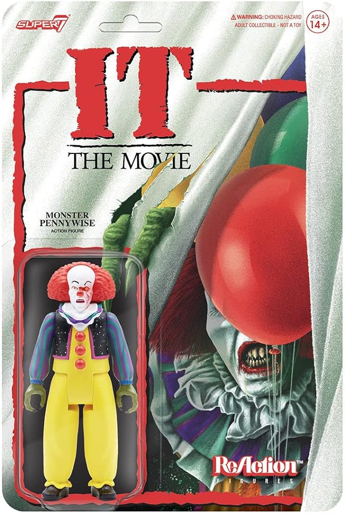 Super7 IT Pennywise (Monster) - 3.75" IT Action Figure Classic Horror Collectibles and Retro Toys - Figurio