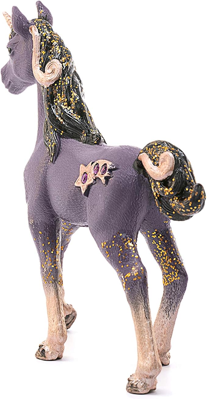 Schleich bayala, Unicorn Toys for Girls and Boys, Shooting Star Unicorn Foal Toy Figurine, Purple, Ages 5+ - Figurio