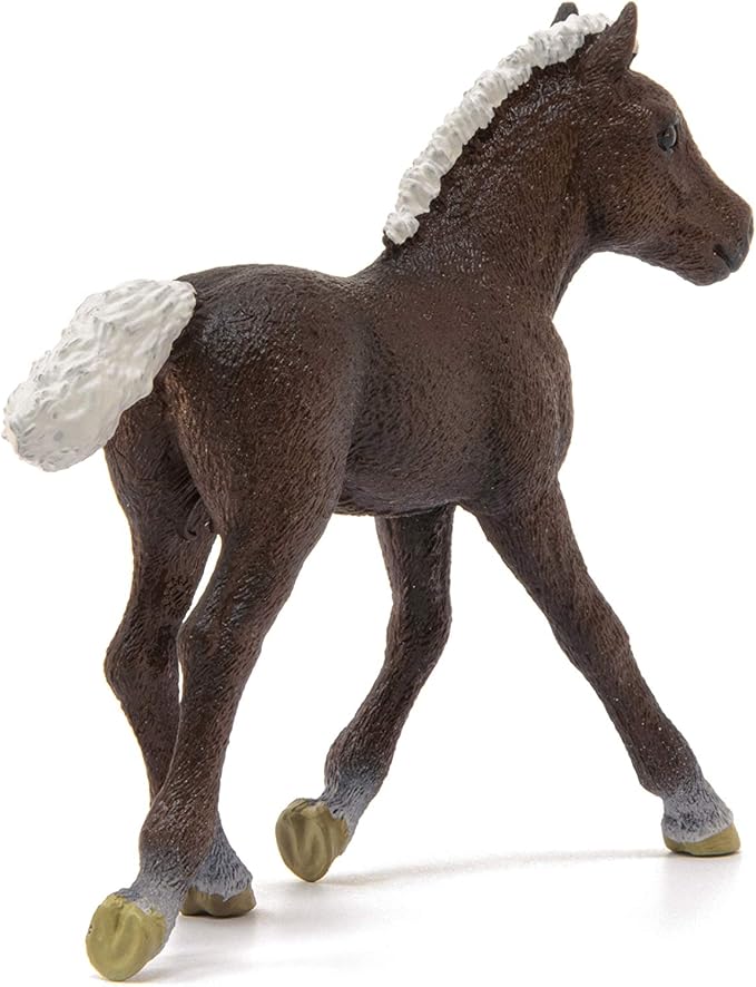 Schleich Farm World, Horse Toys for Girls and Boys, Black Forest Foal Baby Horse Toy Figurine, Ages 3+ - Figurio