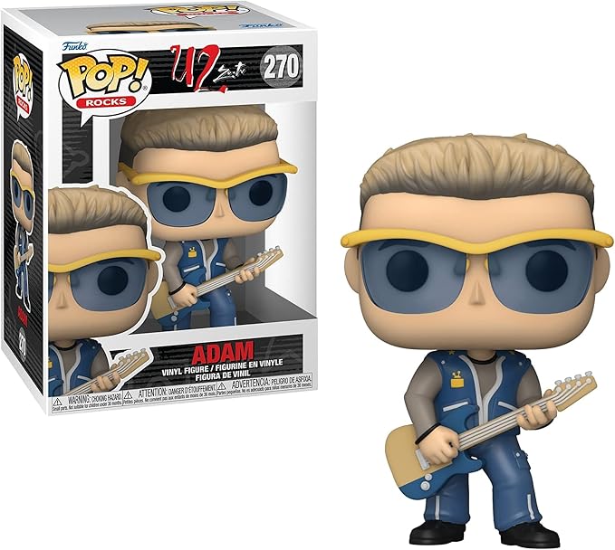 Funko Pop! Rocks: U2 ZooTV Collectors Set- Adam, Edge, Larry, and Bono - Figurio