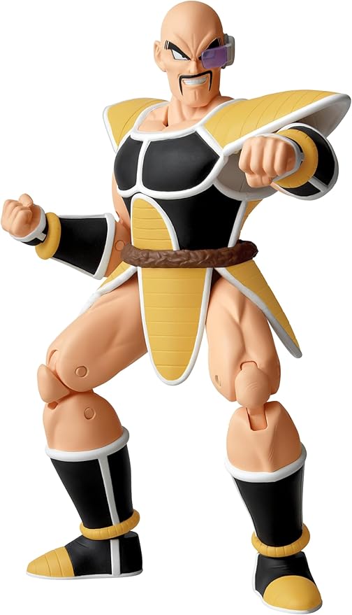 BANDAI Dragon Stars Figures Nappa Dragon Ball Kai Version, Dragon Ball Nappa Figure, Articulated Dragon Ball Figure, Anime Gifts and Anime Merch, 17 cm - Figurio