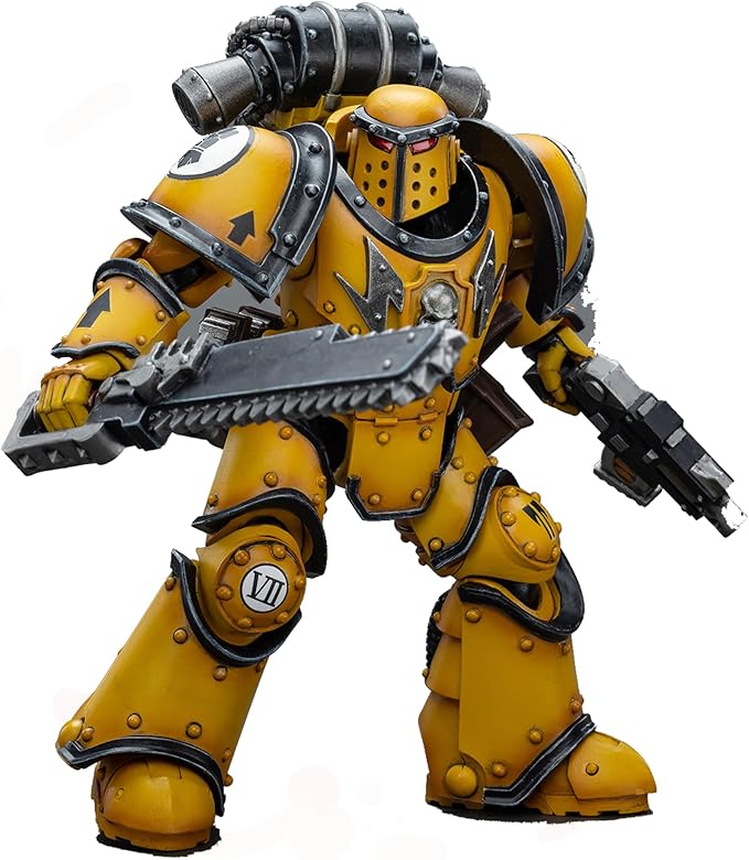 JOYTOY Warhammer 40,000 1/18 Action Figure Imperial Fists Legion MkIII Despoiler Squad Legion Despoiler with Chainsword 4.8inch Collectible Action Figures Kits - Figurio