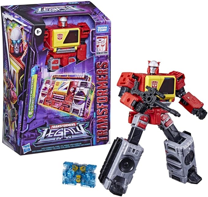 Transformers Toys Generations Legacy Voyager Autobot Blaster & Eject Action Figures - Kids Ages 8 and Up, 7-inch - Figurio