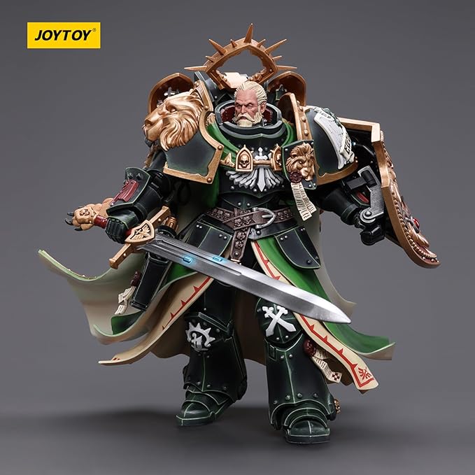 JOYTOY JT7882 40K 1/18 Action Figure Toy, Dark Angels Primarch Lion El‘Jonson, 7.12 inch Gift for Action Figure Lovers & Collectors above - Figurio